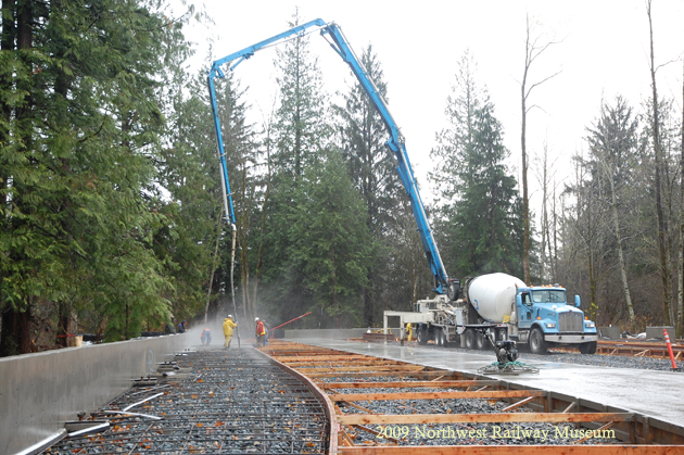 Train Shed slab pour