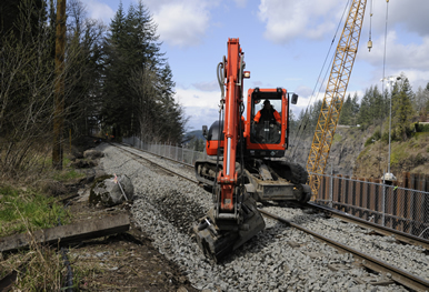 Spreading ballast